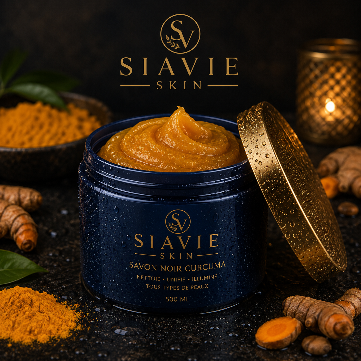 SAVON NOIR CURCUMA
